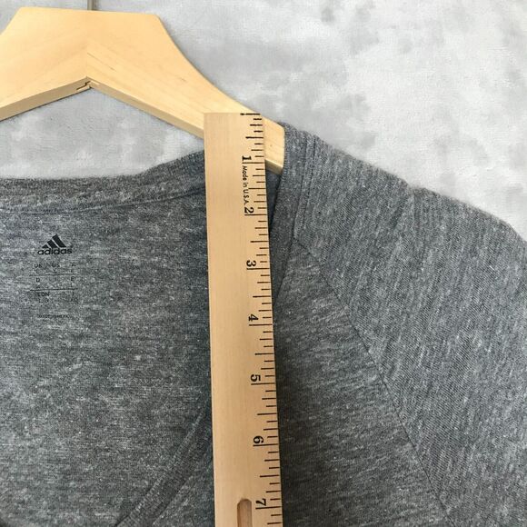 Arizona State Sun Devils Shirt Womens Large Adidas Heather Gray V Neck - Picture 9 of 10